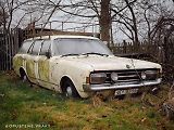 7.Opuštěný Opel Rekord na severu Čech.