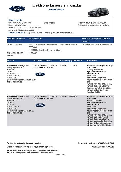 Ford S-MAX 2,5 HEV Titanium 7míst - fotka 48 z 70