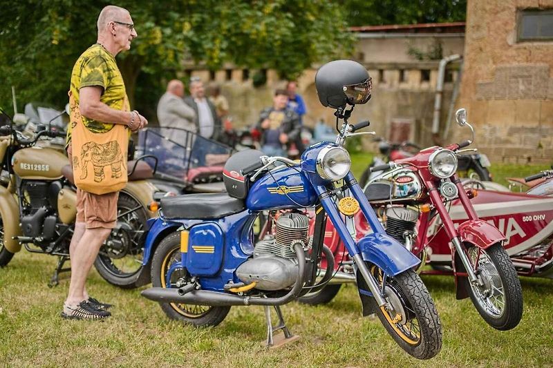 Veteráni ovládli Holovousy. U zámku se představilo na 180 historických exponátů