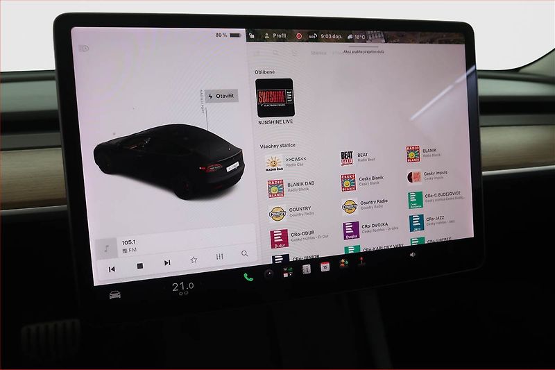 Tesla Model 3 (2021) Performance 78kWh, SoH 85% - fotka 21 z 27