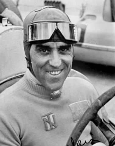 Tazio Nuvolari., zdroj: Wikimedia Commons,  neznámý autor, volné dílo