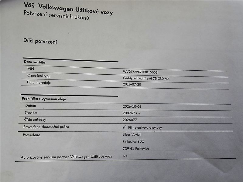 Volkswagen Caddy 2,0 TDi 75KW TREND TZ STK DPH - fotka 46 z 46