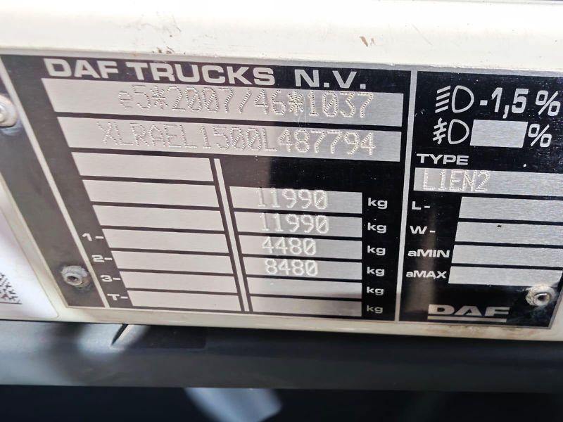 DAF LF 210, 21 palet, čelo - fotka 15 z 26