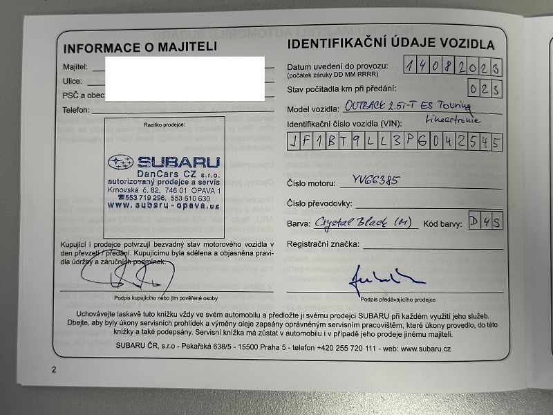 Subaru Outback 2.5i ES Touring, CZ, 1. maj. - fotka 46 z 49