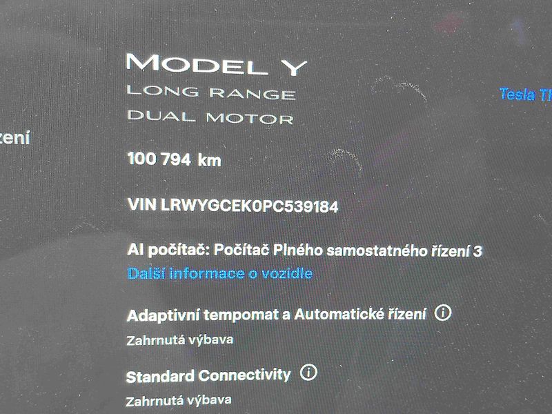 Tesla Model Y AWD Long Range  ACC  LED  NAVI - fotka 8 z 10