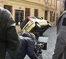 Z natáčení komedie Když se zhasne v Olomouci