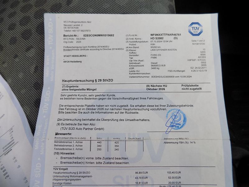 Ford Transit (2011) 2,4 103KW 7 MÍST 3 STR.SKLÁPĚČ - fotka 47 z 50