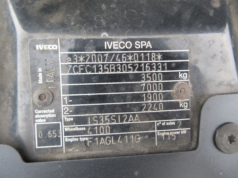 Iveco Daily 35S16,HC, 8 palet - fotka 18 z 20