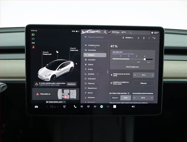 Tesla Model 3 (2021) Long Range 4WD 79kWh, SoH 85% - fotka 21 z 23