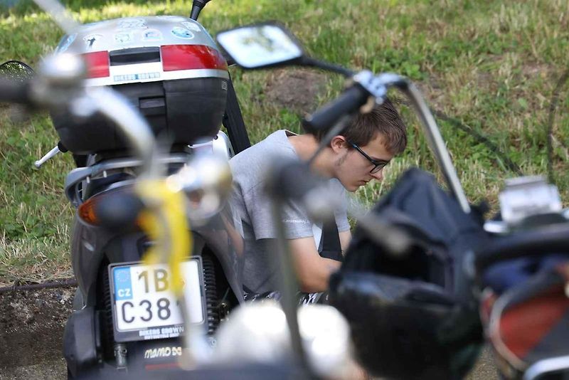 Moped sraz v Brně-Chrlicích