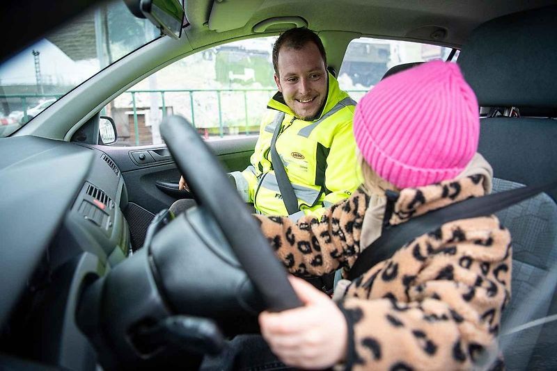 Dětská autoškola pro nejmenší a mladé řidiče v polygonu Libros, 28. února 2024, Ostrava.