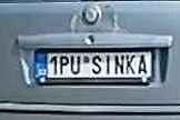 Jedna z finálových SPZ.