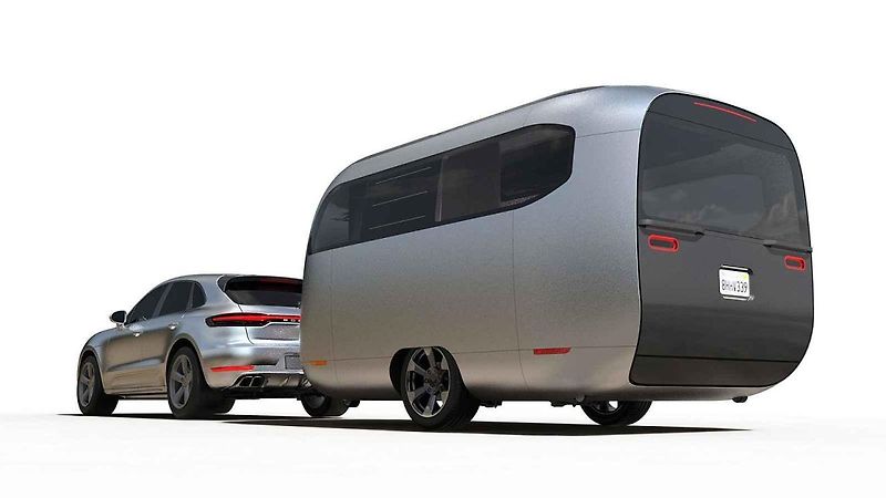 Koncept obytného přívěsu Travel Trailer od firmy Airstream vznikl ve spolupráci s renomovaným designérským studiem F. A. Porsche.
