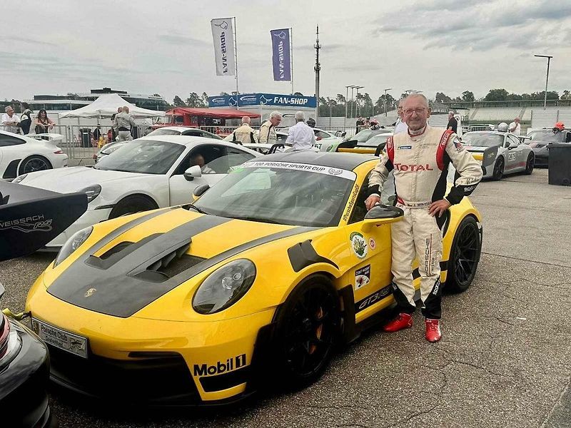Sedmdesátiletý Jaroslav Mikoláš vyhrál celý německý seriál Porsche PCC Pro. Foto: se svolením J. Mikoláše