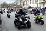 Z příjezdu spanilé jízdy motocyklů do Poděbrad.
