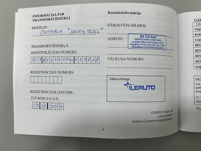 Subaru Outback (2024) 2.5 Comfort+ bílá kůže 2024 - fotka 50 z 52