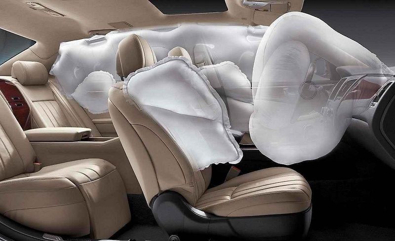 Airbag pro zadní cestující v Mercedesu třídy S