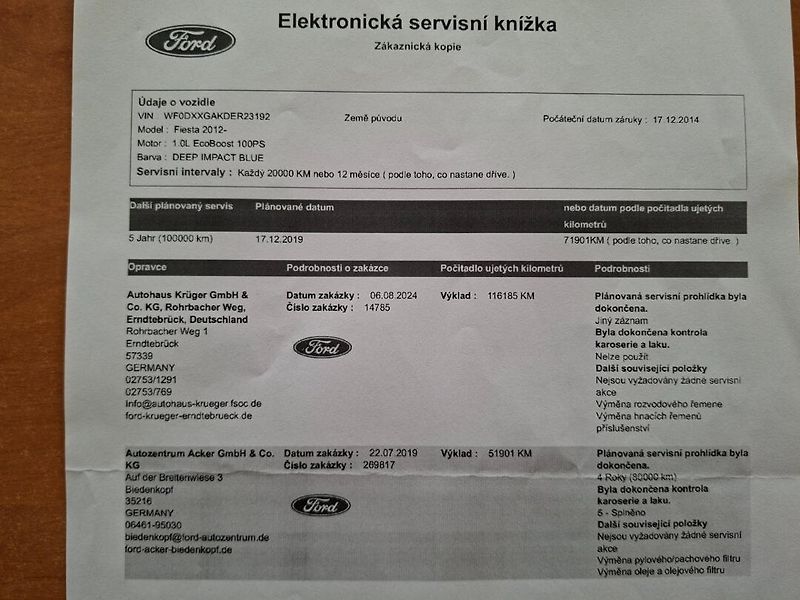 Ford Fiesta (2014) 1.0i 74kW -S.KNIHA-TAŽ.ZAŘ. - fotka 28 z 33