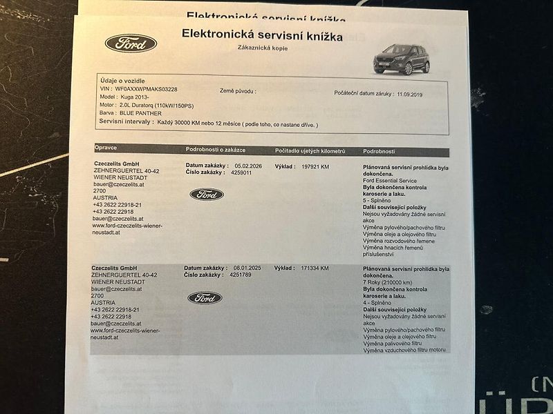 Ford Kuga (2019) 2,0TDCI 4x4 Automat  Vignale - fotka 31 z 31