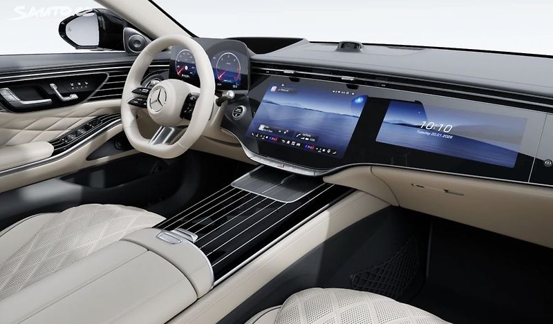 Mercedes-Benz Třídy S (2026) S 450d 4M AMG LONG | BÉŽOVÁ - fotka 10 z 15
