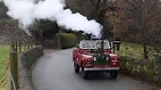 Land Rover s parním strojem namísto motoru.