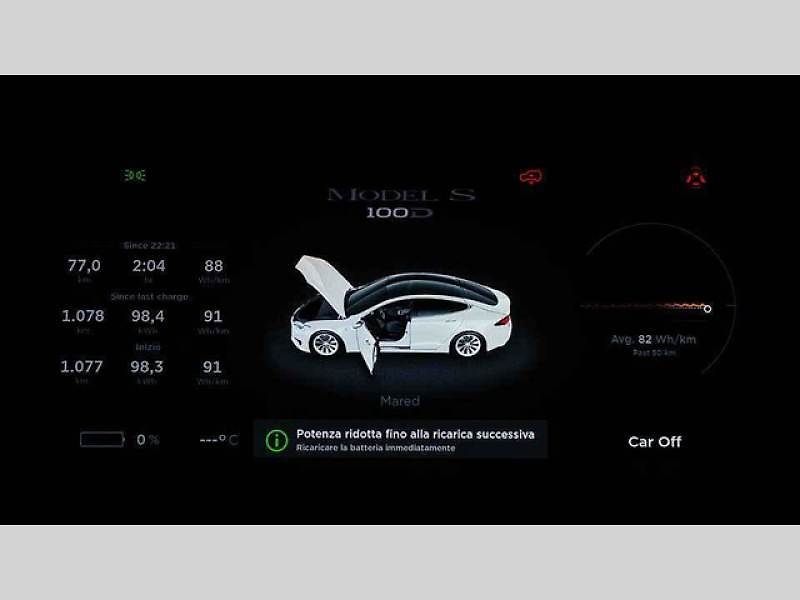 Rekordně dlouhá jízda elektromobilu Tesla.