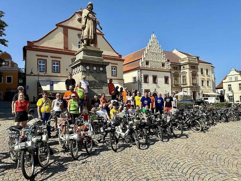 9. setkání motokol značky Solex v Táboře.