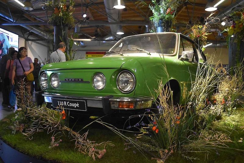 Výstava Pocta vozům Škoda na Výstavišti Kroměříž, 11. srpna 2023.