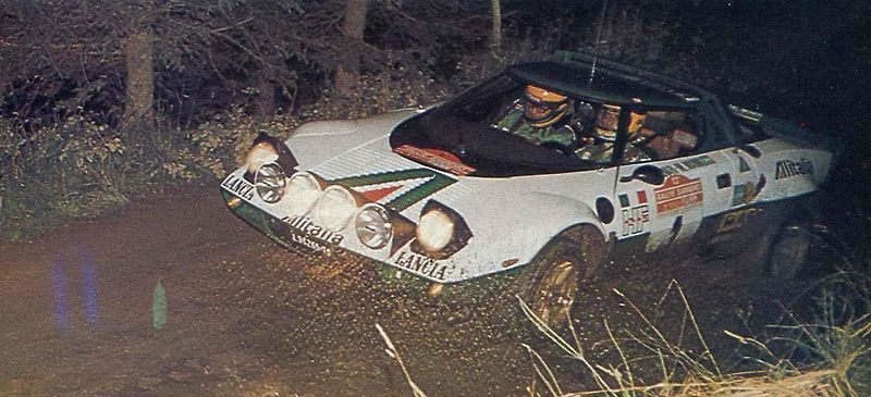 Trojice Munari, Ballestrieri a Barbasio u prototypu Lancie Stratos v Turíně v roce 1971.