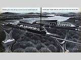 Ilustrace modelů Ford Glideair v tehdejších časopisech.