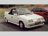MTX Roadster (1990 – 1996). Otevřená verze hatchbacku Škoda Favorit s plátěnou stahovací střechou.