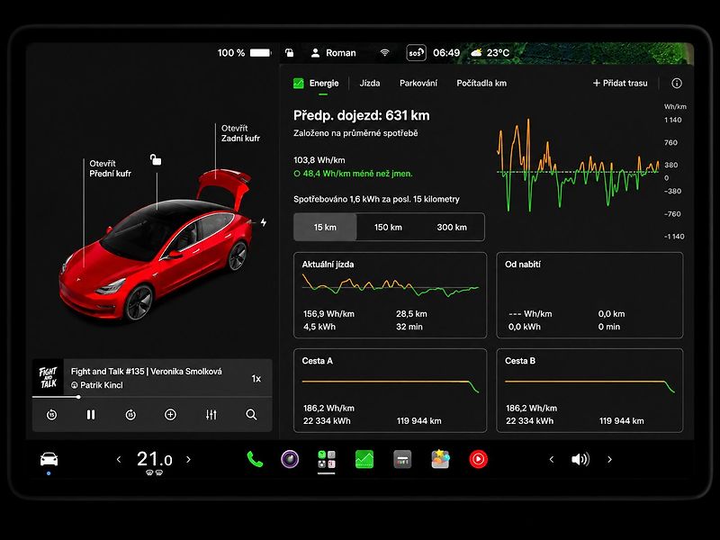 Tesla Model 3 (2020) LR AWD | DPH | 1. maj. ČR - fotka 15 z 19