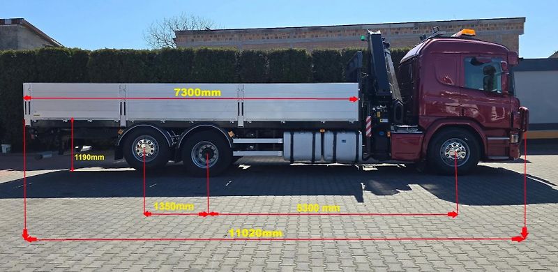 Scania (2016) P 410 6x2 valník + HR EURO 6 - fotka 11 z 15