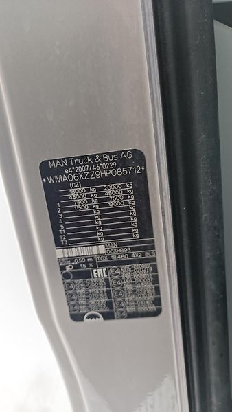MAN TGX 18,480 Nez. klima, Nové ČR  - fotka 17 z 18