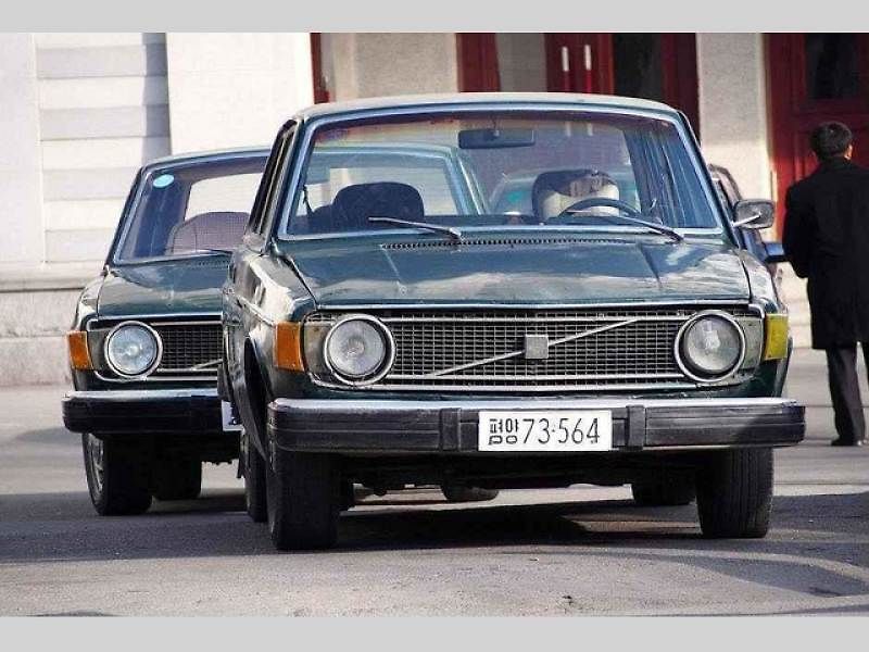 Volvo 144 v Severní Koreji.