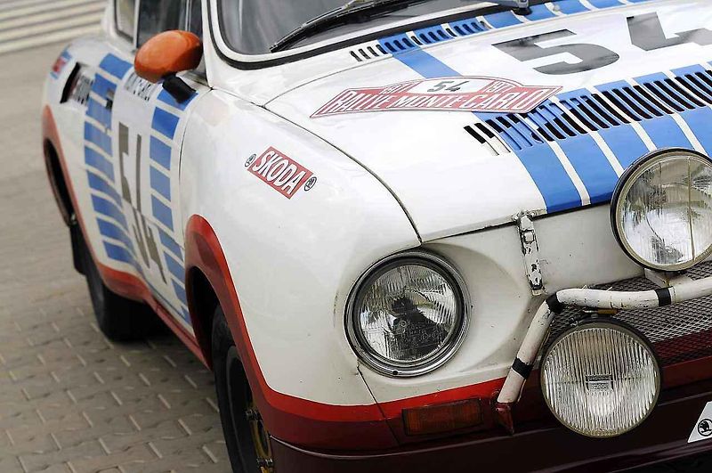 Škoda 130 RS na Rallye Monte Carlo v roce 1977.