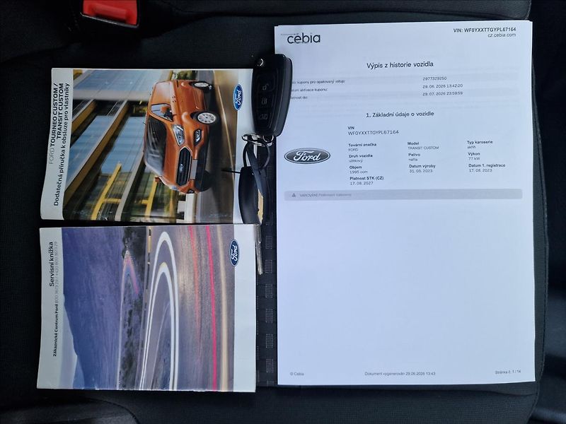 Ford Transit Custom 2.0TDCi Trend L1,ČR,1.Majitel - fotka 44 z 45