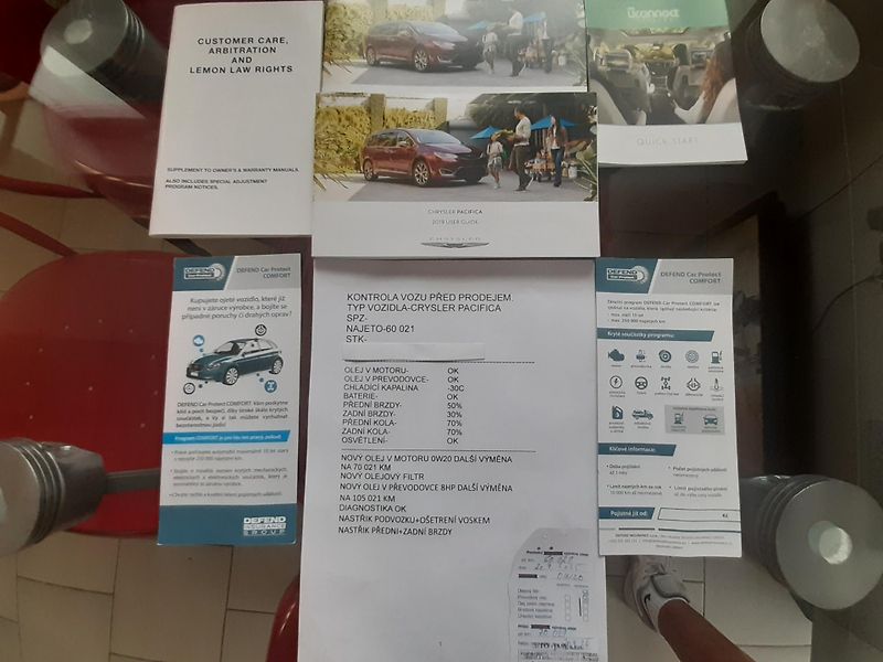 Chrysler Pacifica (2019) 3,6L SPORT, REZERVACE - fotka 47 z 48