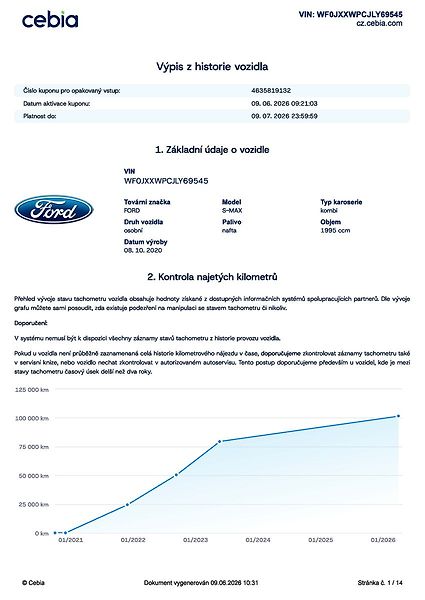 Ford S-MAX 2.0 EB Titanium mauál - fotka 49 z 51
