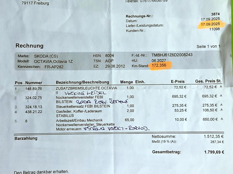 Škoda Octavia 1,4TSi 1.maj, rozvody, xenony  - fotka 8 z 43