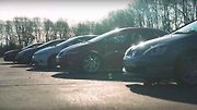 Všechny generace Hondy Civic Type R prodávané na trhu Velké Británie.