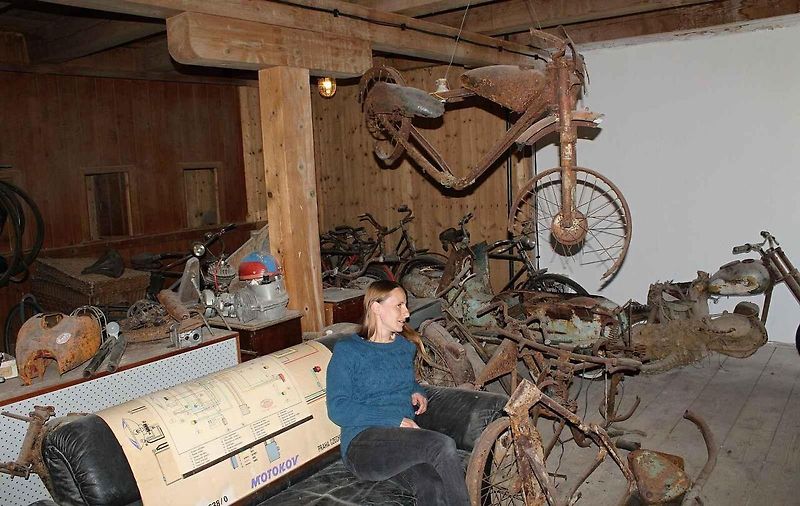 Kouzelný mlýn v Hradčanech otevírá muzejní expozici zapomenutých a ztracených motocyklů a strojů.