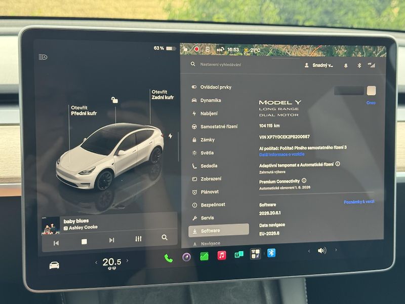 Tesla Model Y Long Range AWD Tažné SoH 93% - fotka 19 z 29