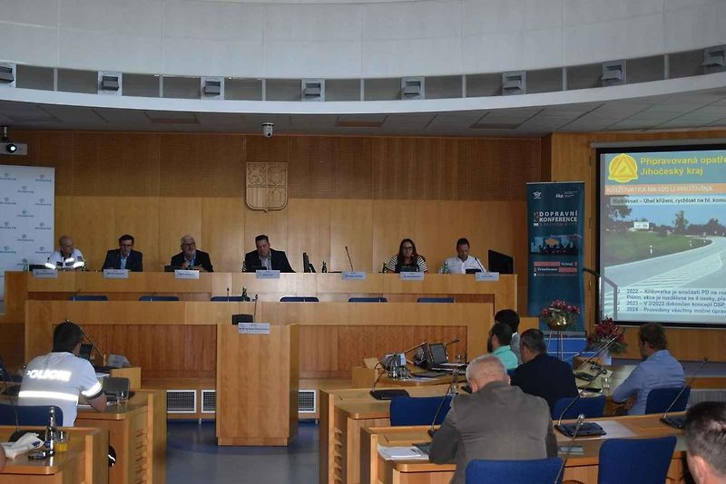 Regionální dopravní konference v Českých Budějovicích.