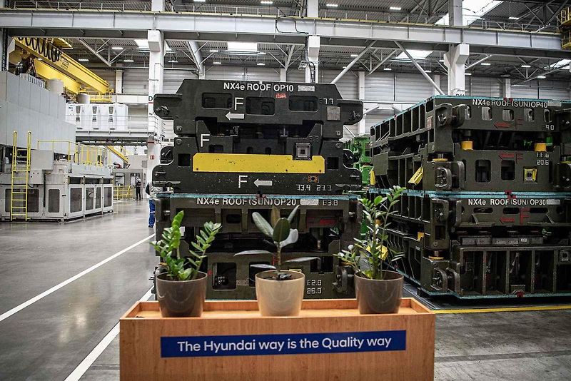 Automobilka Hyundai v Nošovicích, leden 2022.