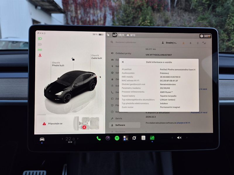 Tesla Model Y PERFORMANCE 393kw 21ALU 93,0% - fotka 35 z 48