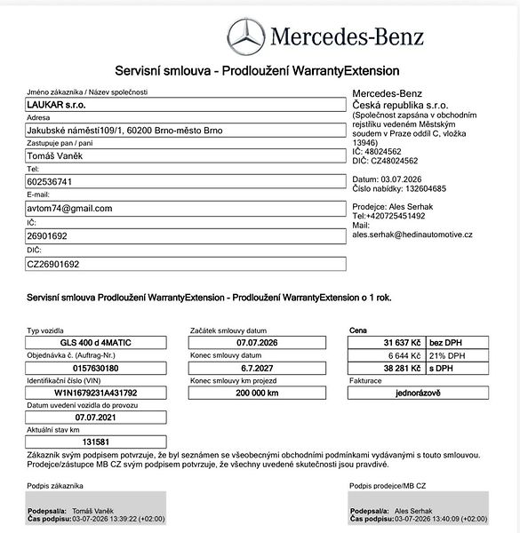 Mercedes-Benz GLS 400D 4MATIC AMG  ZÁRUKA - fotka 25 z 25