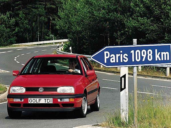 Volkswagen Golf třetí generace.