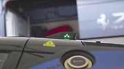 Blikající ploutev na střeše Ferrari FXX K.