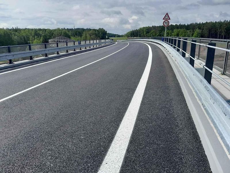 Otevření nového mostu na takzvané jesenické křižovatce. Pátek 16. května 2025.